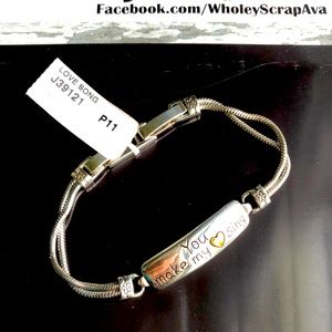 BRIGHTON silvertone ID bracelet